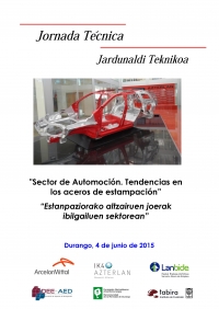 Abierta la inscripci&Atilde;&sup3;n para la Jornada T&Atilde;&copy;cnica &acirc;��Sector de Automoci&Atilde;&sup3;n. Tendencias en los aceros de estampaci&Atilde;&sup3;n&acirc;�� del pr&Atilde;&sup3;ximo 4 de Junio en Durango