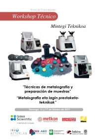 Programa del Workshop &acirc;��T&Atilde;&copy;cnicas de metalograf&Atilde;&shy;a y preparaci&Atilde;&sup3;n de muestras&acirc;��