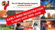 El registro previo al 73 Congreso Mundial de Fundici&Atilde;&sup3;n de la WFO (Polonia) finaliza el 30 de junio de 2018